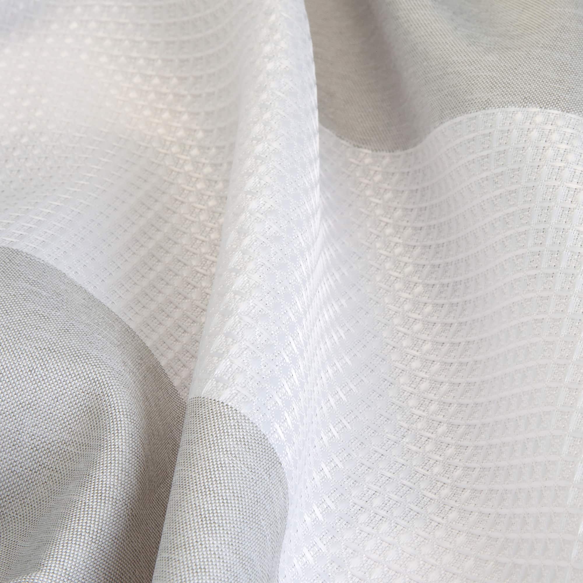 Elle Décor Gray Jacquard Weave Shower Curtain